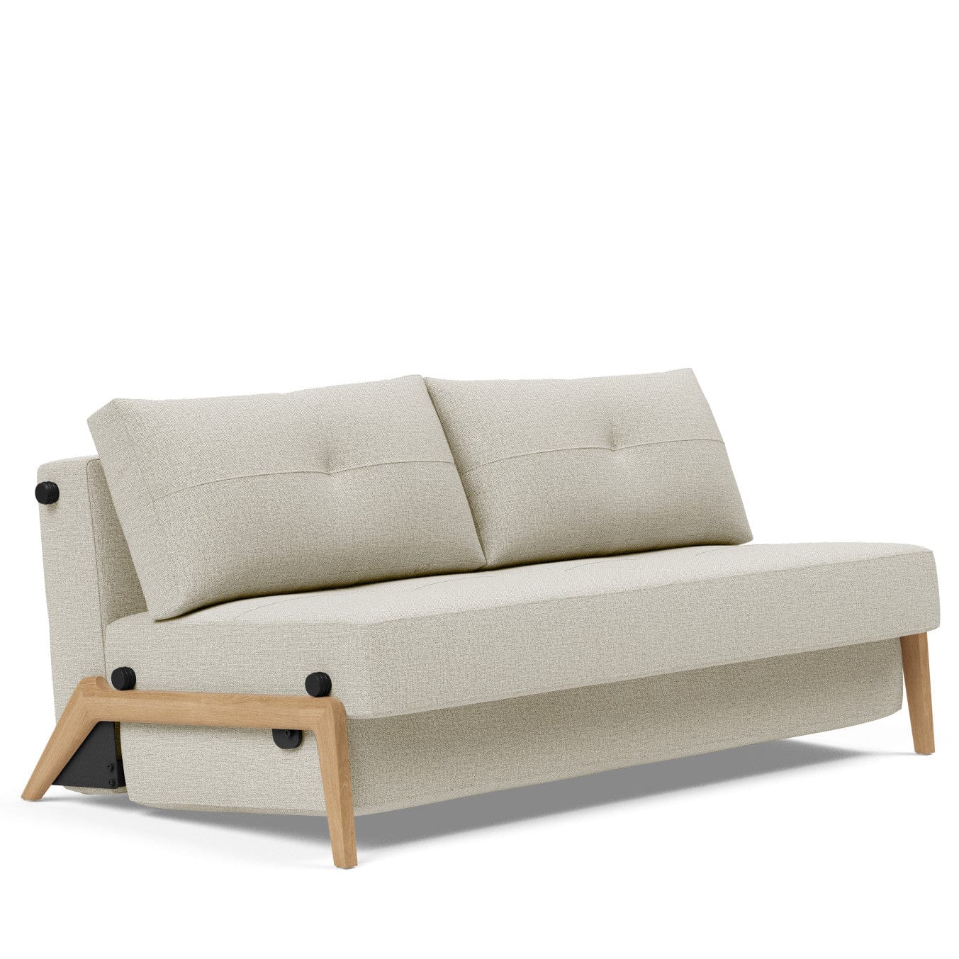 Innovation Living Cubed Queen Size Sofa Bed With Wood Legs