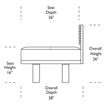 American Leather Knox Bench / Daybed