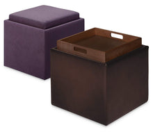 American Leather Uno Square Storage Ottoman