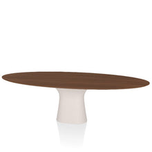 Bontempi Podium Wood Top Dining Table