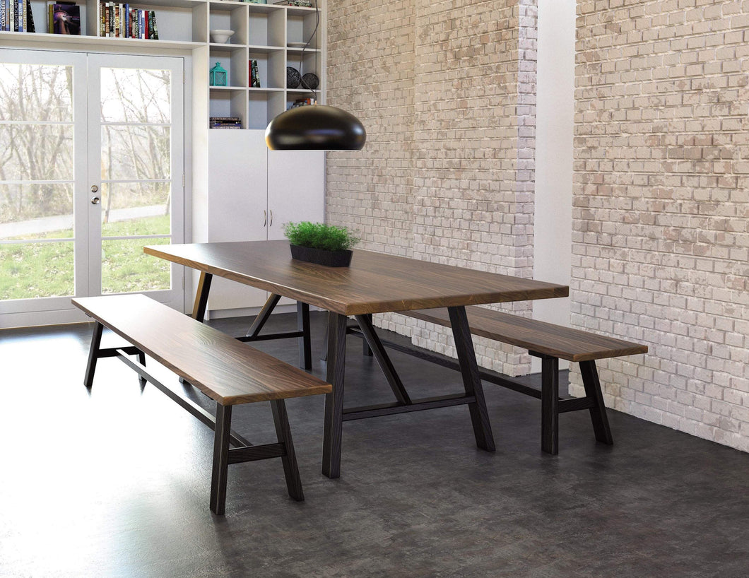 Modern farmhouse dining table online with bench