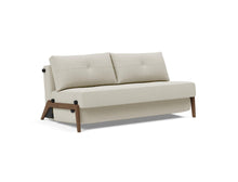 Innovation Cubed Queen Size Sofa Bed With Dark Wood Legs