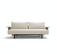 Innovation Frode Dark Styletto Sofa Bed Walnut Arms