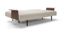 Innovation Frode Dark Styletto Sofa Bed Walnut Arms