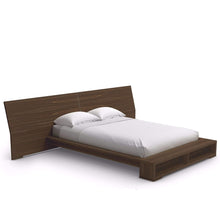 Mobican Sonoma Bed with Wide Headboard and Bookcase